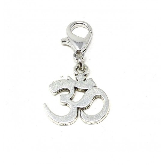 Tibetan Silver Clip on Charms For Bracelets - Zips - Phones - Stitch Markers