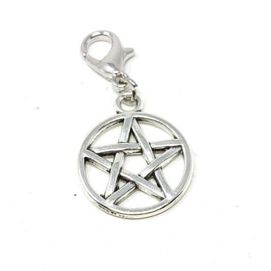 Tibetan Silver Clip on Charms For Bracelets - Zips - Phones - Stitch Markers