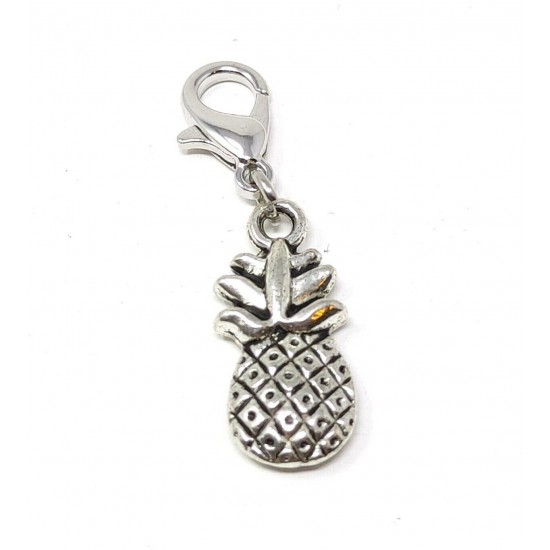 Tibetan Silver Clip on Charms For Bracelets - Zips - Phones - Stitch Markers
