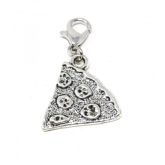 Tibetan Silver Clip on Charms For Bracelets - Zips - Phones - Stitch Markers