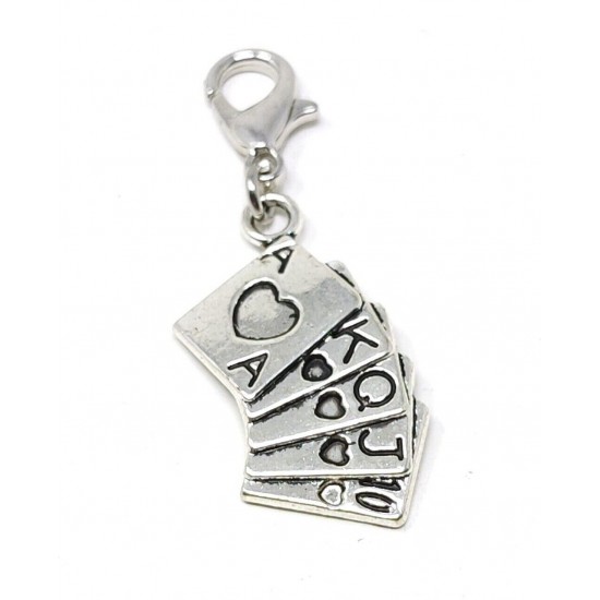 Tibetan Silver Clip on Charms For Bracelets - Zips - Phones - Stitch Markers
