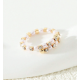 BOHO FESTIVAL BEACH RHINESTONE PEARL TOE RING ADJUSTABLE GOLD  SILVER UK SELLER