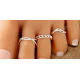 BOHO FESTIVAL BEACH  TOE RINGS SET OF 3 ADJUSTABLE SILVER GOLD TONE UK SELLER S3