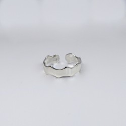 Sterling Silver 925 Waves Toe Ring