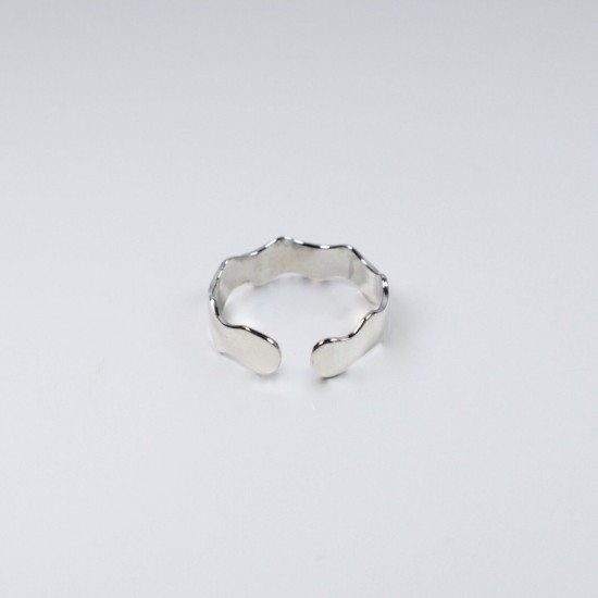 Sterling Silver 925 Waves Toe Ring