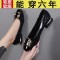 Women Sweet Round Toe Cool Comfort Square Heel Pumps for Party Lady Pink Pu Leather Stylish Elegant Heel Shoes