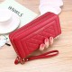 PU Leather Women Wallets Long Double Zipper Coin Purses Female Brand Luxury Designer Clutch Phone Bag Carteras Para Mujer 2023