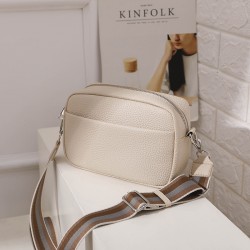 Trendy Women's 2023 New Solid Color PU Crossbody Bag Women's Shoulder Small Square Bag