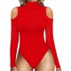 Europe and the United States new independent women's sexy off-the-shoulder tee bodysuit