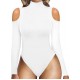 Europe and the United States new independent women's sexy off-the-shoulder tee bodysuit