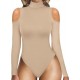 Europe and the United States new independent women's sexy off-the-shoulder tee bodysuit